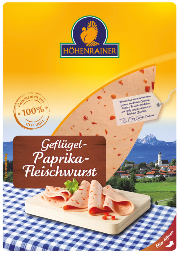 Geflügel-Paprikafleischwurst