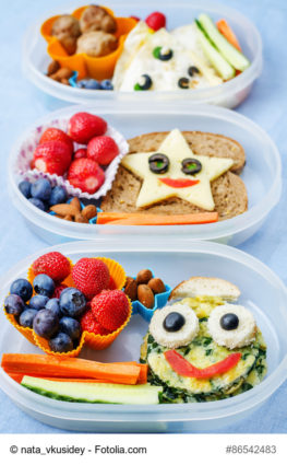 school lunch boxes for kids with food in the form of funny faces